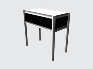 406-Counter table .5m x 1m H:40'' / .5m x 1m Table Counter H: 40''