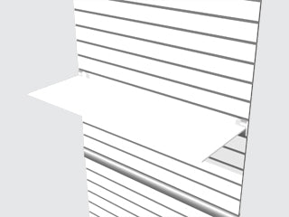 SW100 - Accessoire pour murs rainurés  - Slatwall accessories