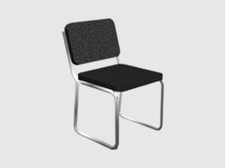 100A-Chaise noire / Black chairs - Expo-Champs