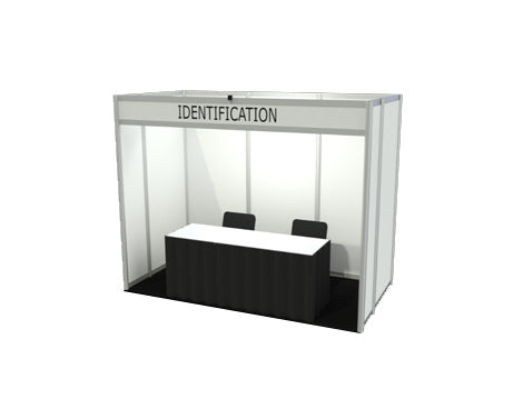 21081C- Forfait Rigide 10' x 5' -Clé en main / 10' x 5' Hardwall Booth -Turnkey - ASSTSAS