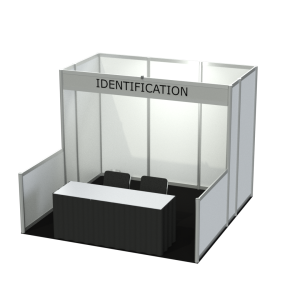 41031C- Forfait Rigide 10' x 10' -Clé en main / 10' x 10' Hardwall Booth -Turnkey - Expo-Champs